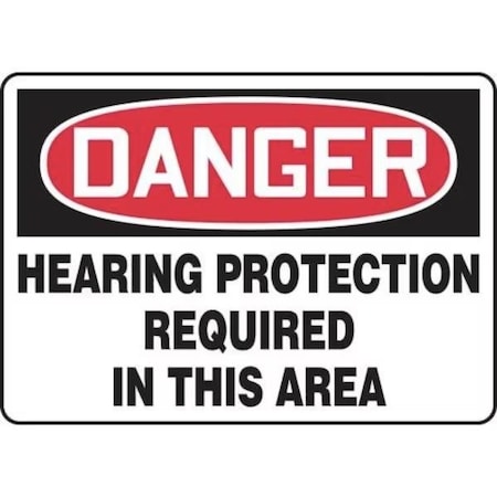 Accuform OSHA DANGER Safety Sign HEARING MPPE220VP MPPE220VP
